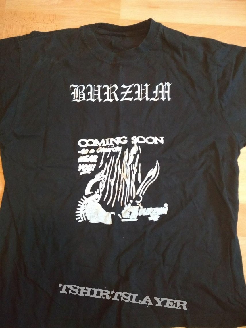 burzum &quot;coming soon to a church near you&quot; shirt