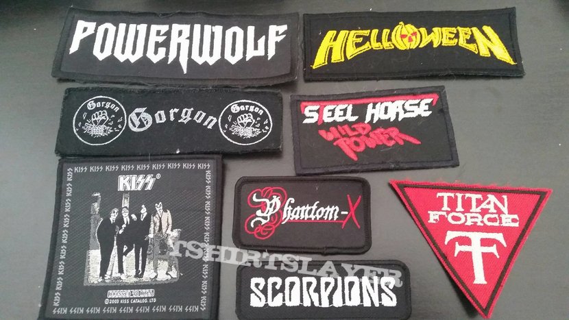 patches kiss, powerwolf, helloween, gorgon, steel horse, phantom-x, scorpions