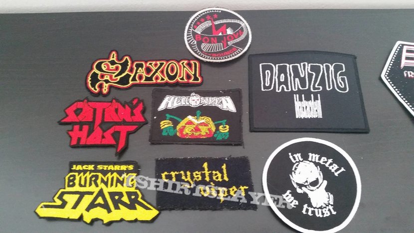 patches, danzig, crystal viper, saxon, satans host, burning starr, bon jovi