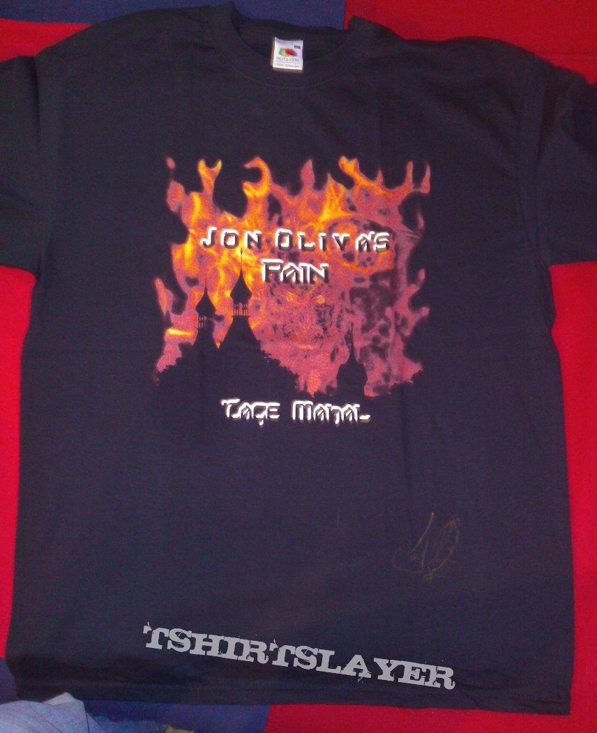 Jon Oliva&#039;s Pain Jon Oliva`s Pain &quot;&#039;Tage Mahal&quot; signed T-shirt