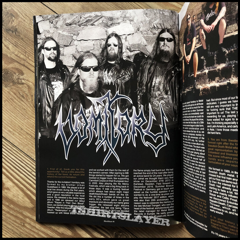 Varathron BLACKHEART Zine - English Edition 1 &amp; 2 (colour black / death metal zine)