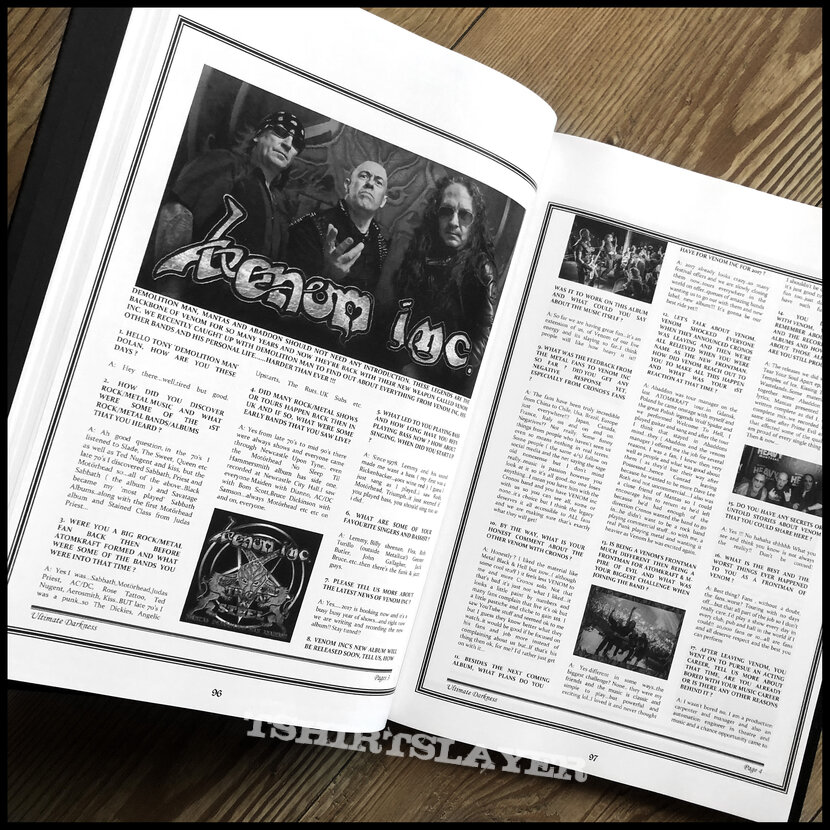 Bathory ULTIMATE DARKNESS COMPLETE ZINE ANTHOLOGY: ISSUES 1-4 (large death metal / black metal hardback book)