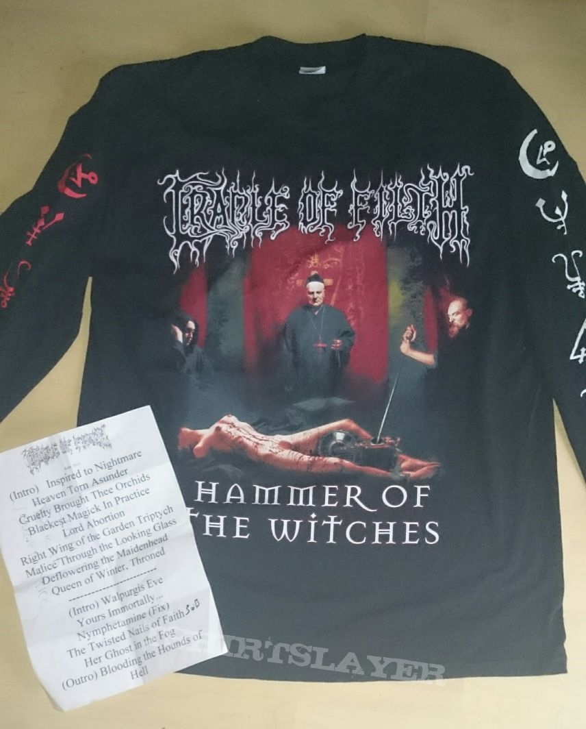 Cradle Of Filth &quot;The Inquisitional Tourture 2015&quot; Longsleeve +Setlist