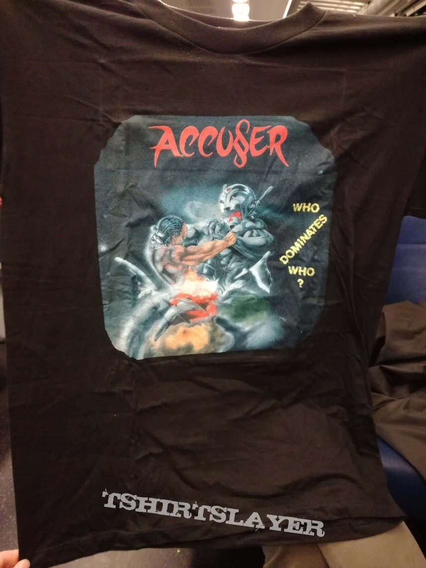 Accu§er Accuser who dominates who vintage shirt xl