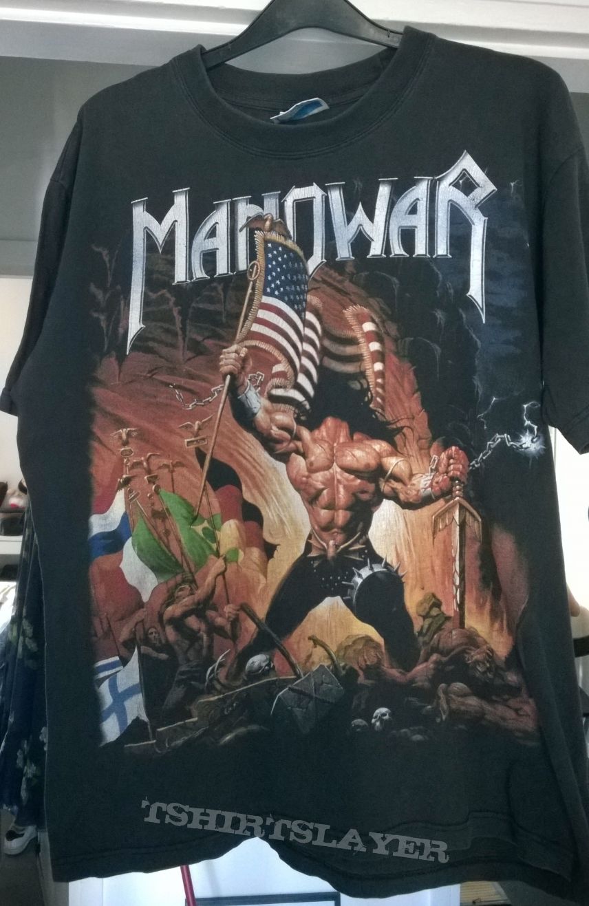 manowar warriors of the world old shirt