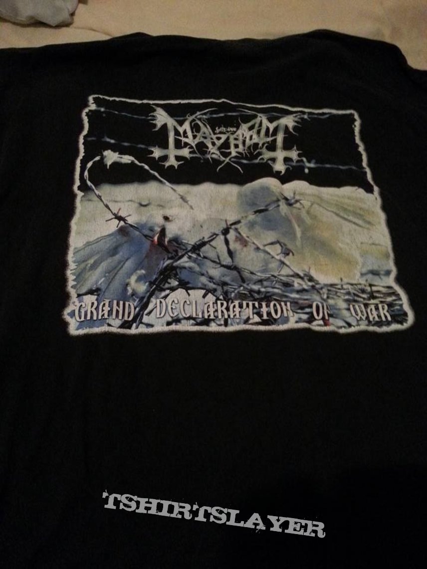 Mayhem - Grand Declaration Of War ltd ed shirt 