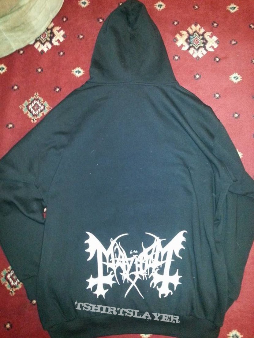 Mayhem - Silver logo hoodie 2009 