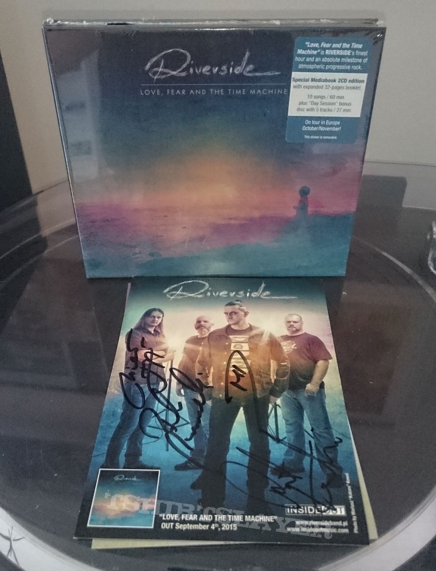 Riverside - Love, Fear And The Time Machine + Signed Postcard