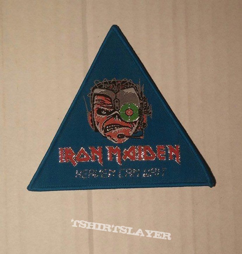 Iron Maiden - Heaven Can Wait woven triangle patch