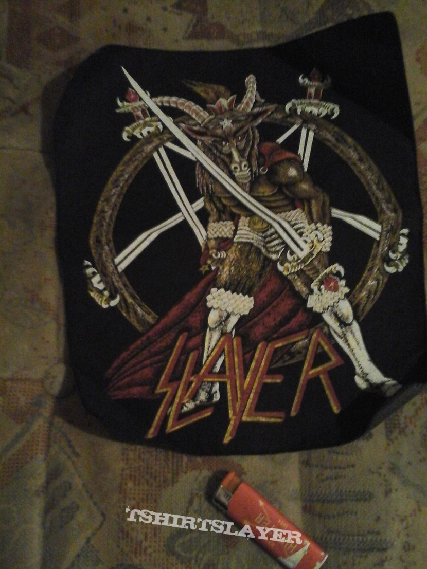 SOLD SOLD vintage 80s Slayer back patch many thanks frank