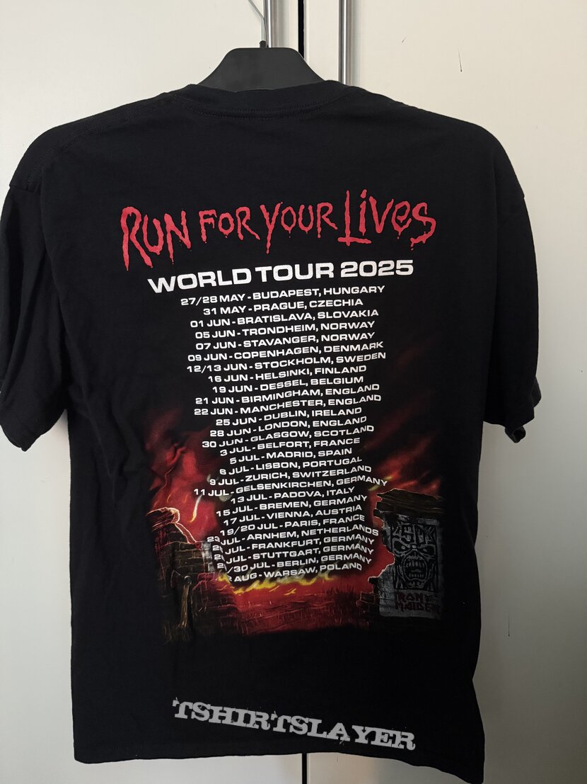 Iron Maiden 2025 european tour shirt Iron Maiden 2025 european tour shirt