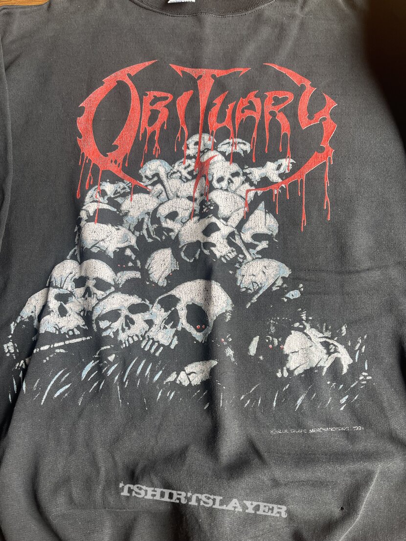 Obituary Pile Of Skulls Sweatshirt