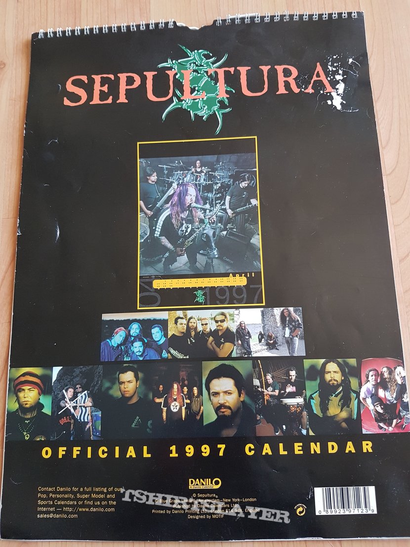 Sepultura - Official 1997 Calendar