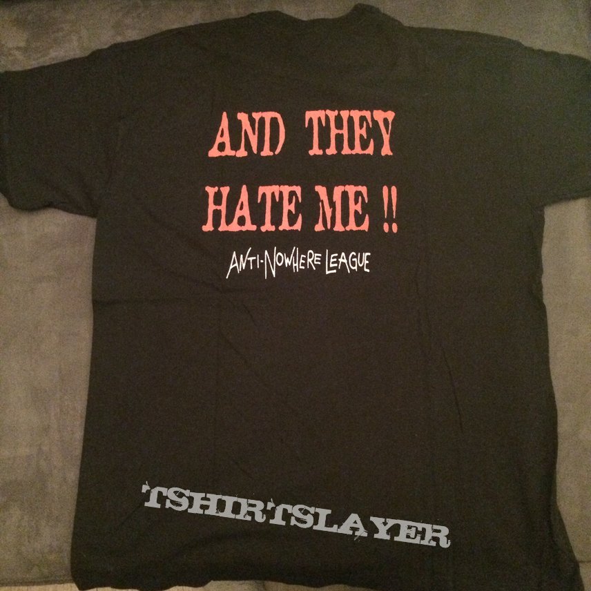 Anti-nowhere League, Anti-Nowhere League - I Hate People TShirt or  Longsleeve (PrometheanFire's) | TShirtSlayer