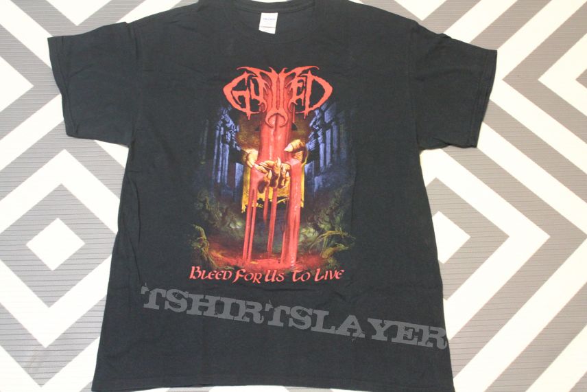 Gutted - Bleed for us to Live official t-shirt