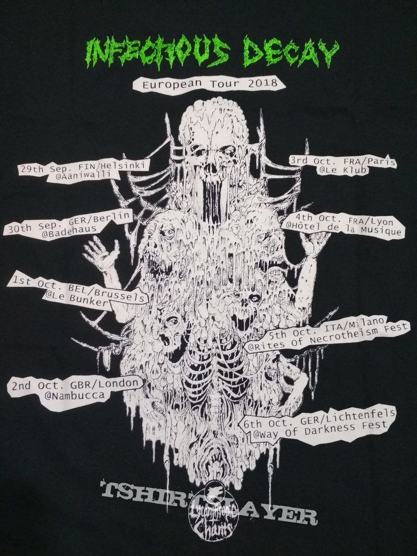 Anatomia / Cryptic Brood split tour  t-shirt 2018