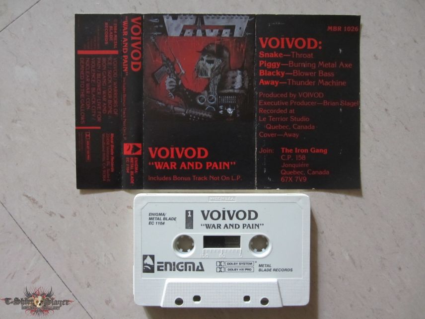 Voivod Voïvod ‎– War And Pain (tape)