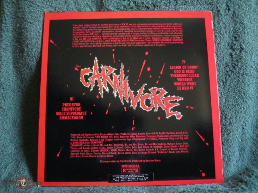 Carnivore - Self Titled (Vinyl)