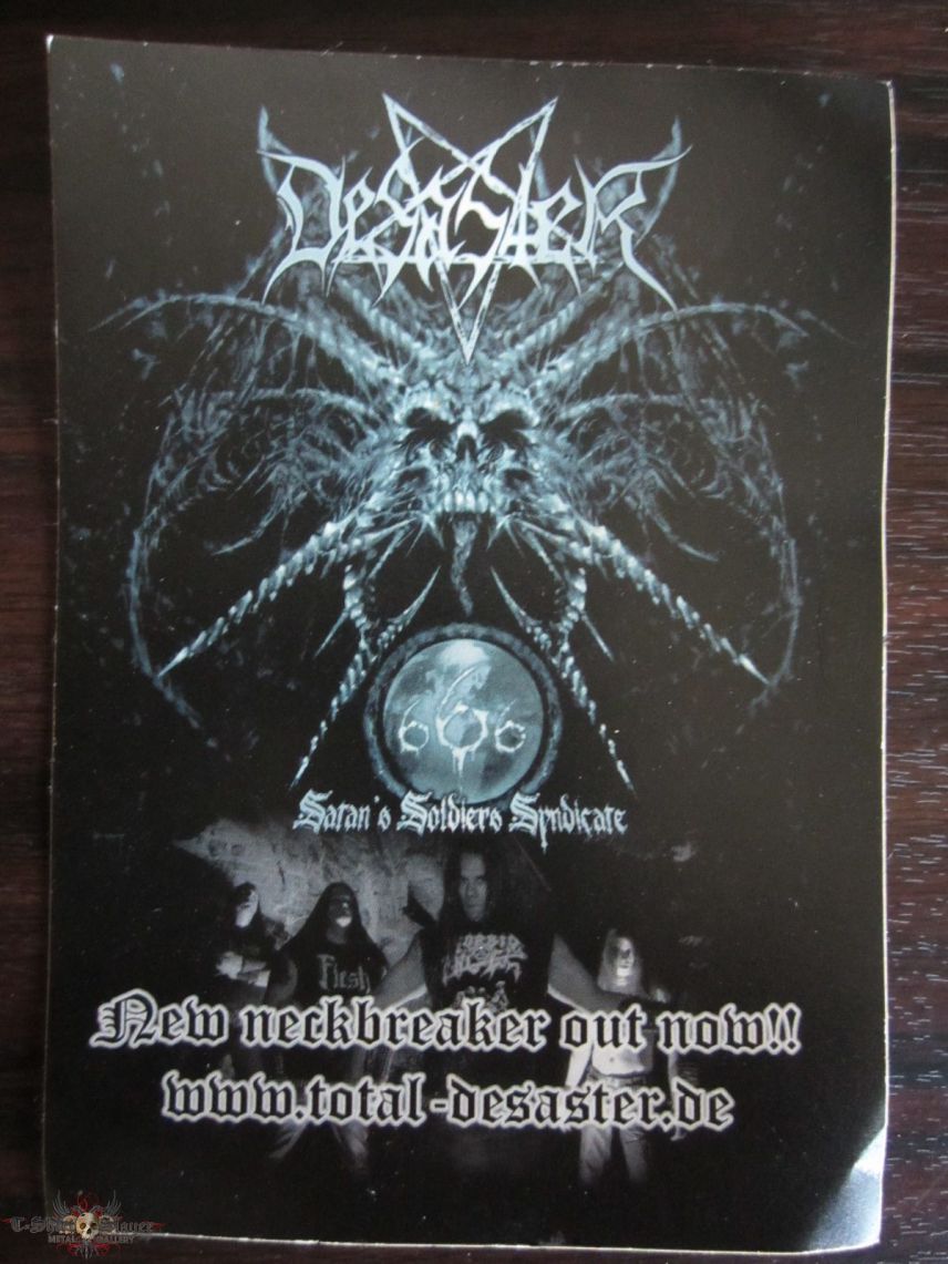 Desaster - Satan&#039;s Soldiers Syndicate (Promo Sticker)