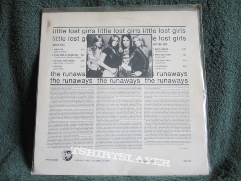 The Runaways ‎– Little Lost Girls (Picture Disc)
