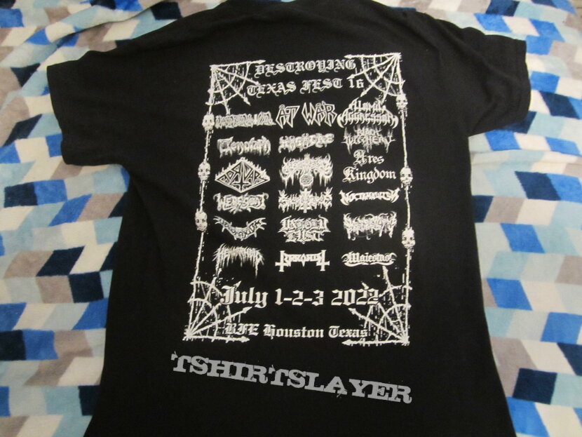 At War Destroying Texas Fest 16 - shirt