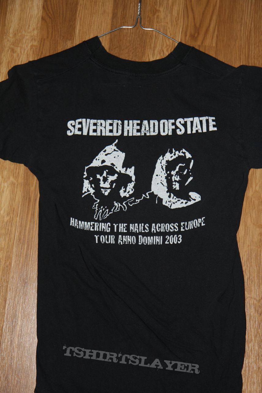 Severed Head of State shirt - Anathema Device Tour design