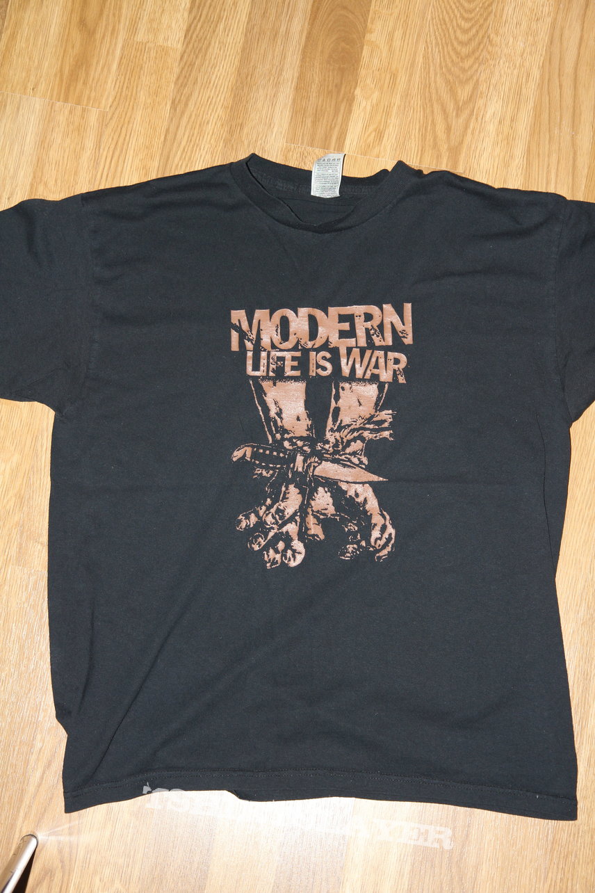 Modern Life Is War shirt - Hands Tied design