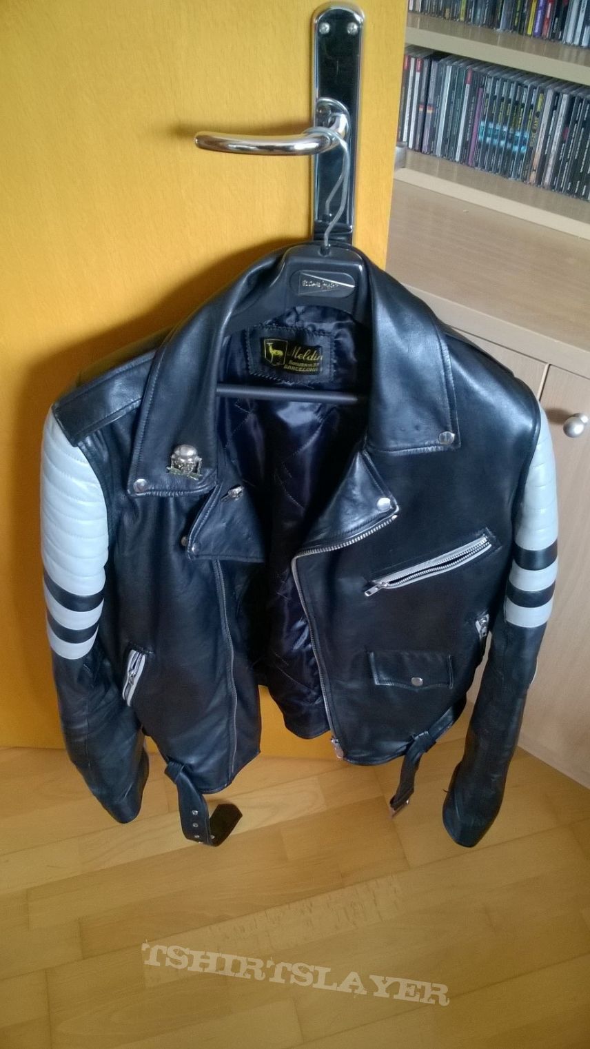 Heavy Metal Leather Jacket,Battallions of Metal Grey