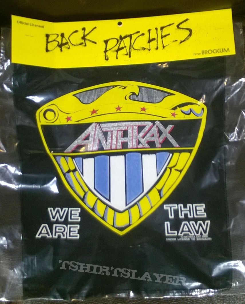 Anthrax Backpatch We are the Law 