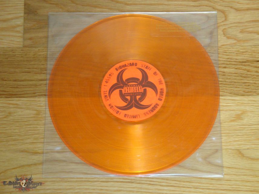 Biohazard State Of The World Address LP Orange Vinyl