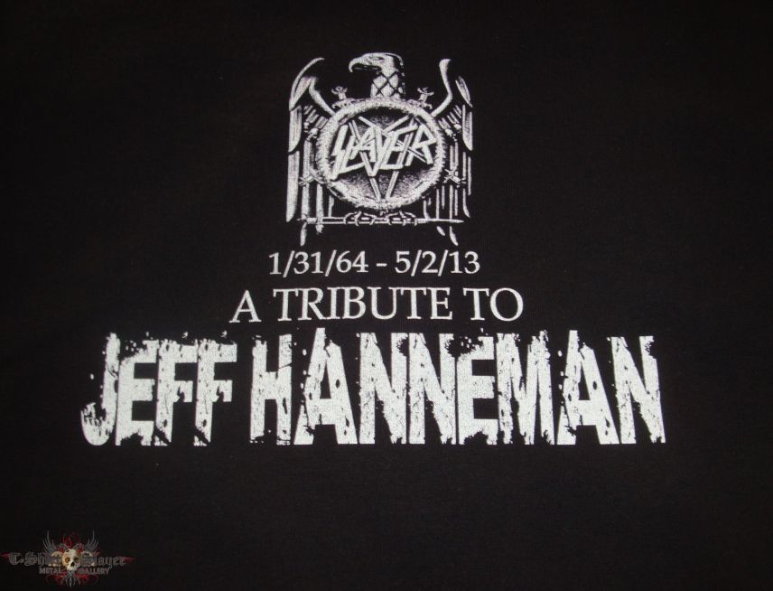 Slayer Jeff Hanneman Tribute shirt