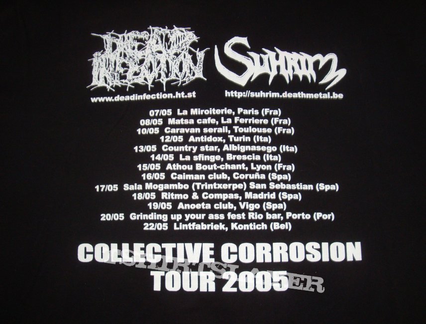 Dead Infection Tour 2005 shirt