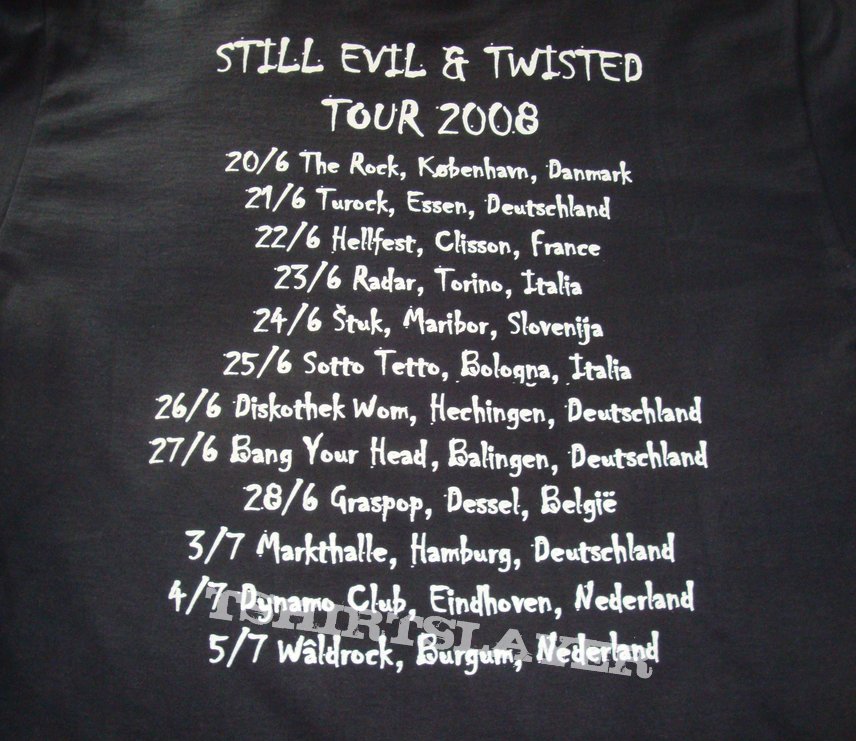 Forbidden European tour 2008 shirt