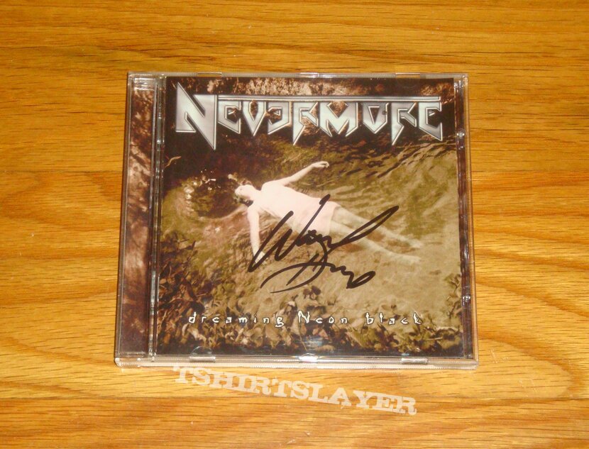 Nevermore - Dreaming Neon Black CD  Signed by Warrel Dane