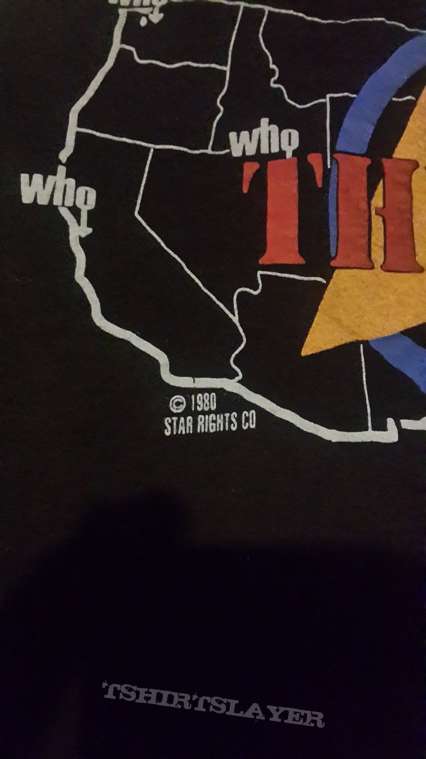 The Who 1980 US Tour Shirt