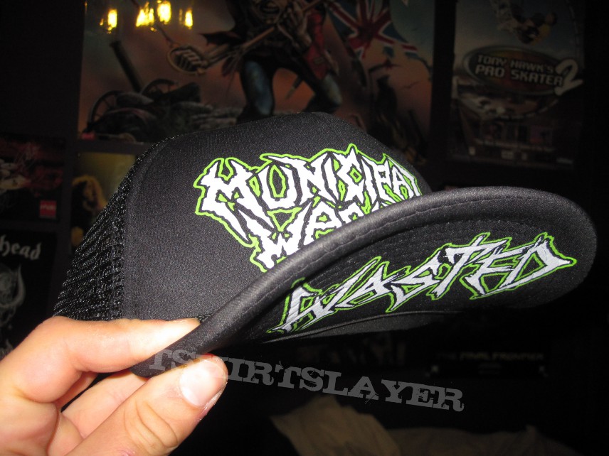 Municipal Waste flip hat WASTED | TShirtSlayer TShirt and BattleJacket  Gallery