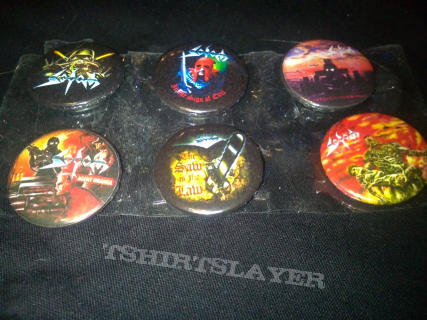 80&#039;s buttons kreator sodom voivod nuclear assault megadeth slayer motorhead obituary destruction