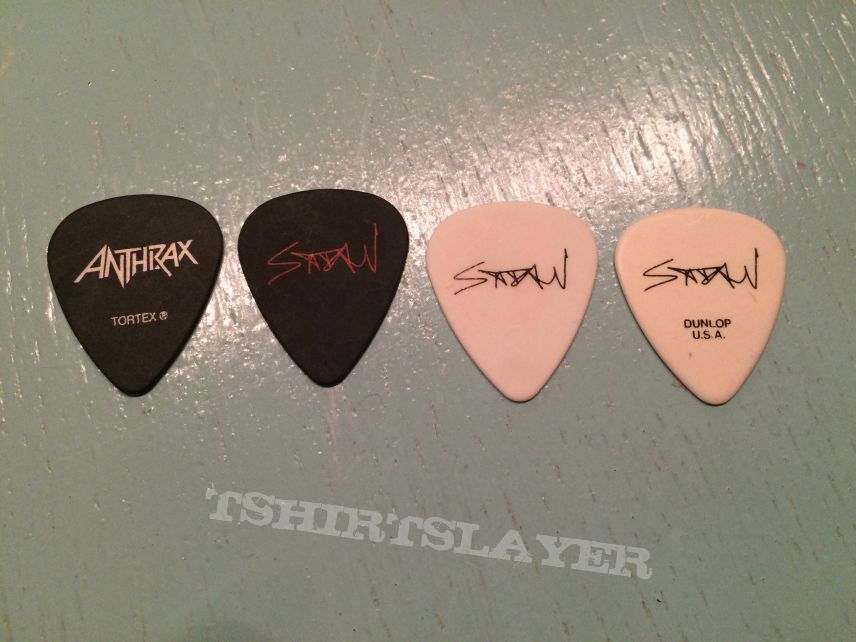 Guitar Pics Anthrax, various years