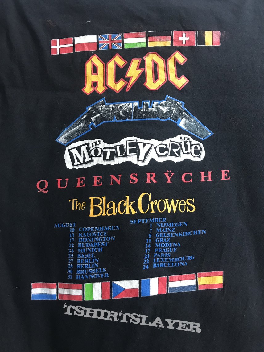 AC/DC Monsters of Rock, Tour Shirt, 1991