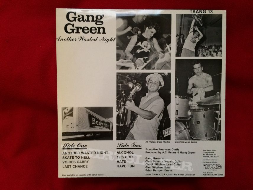 Gang Green red label vinyl (80&#039;s)