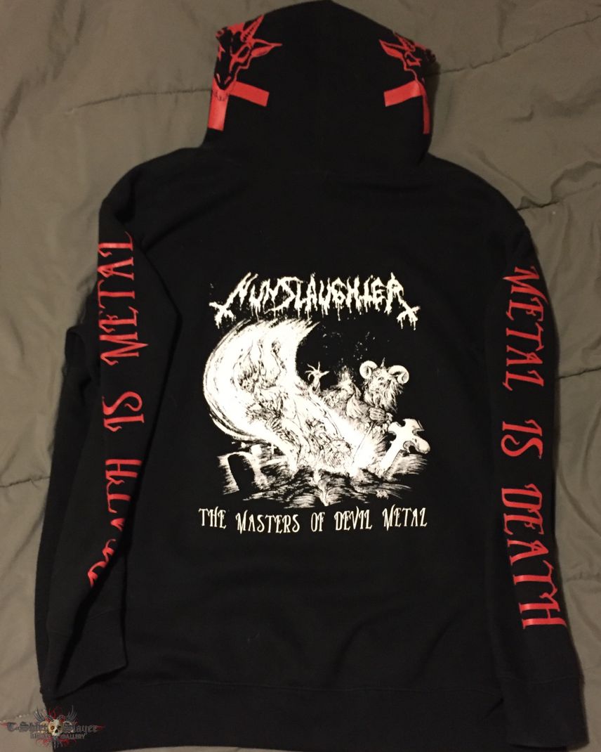 Nunslaughter - Metal Is Death XL Hood | TShirtSlayer TShirt and ...