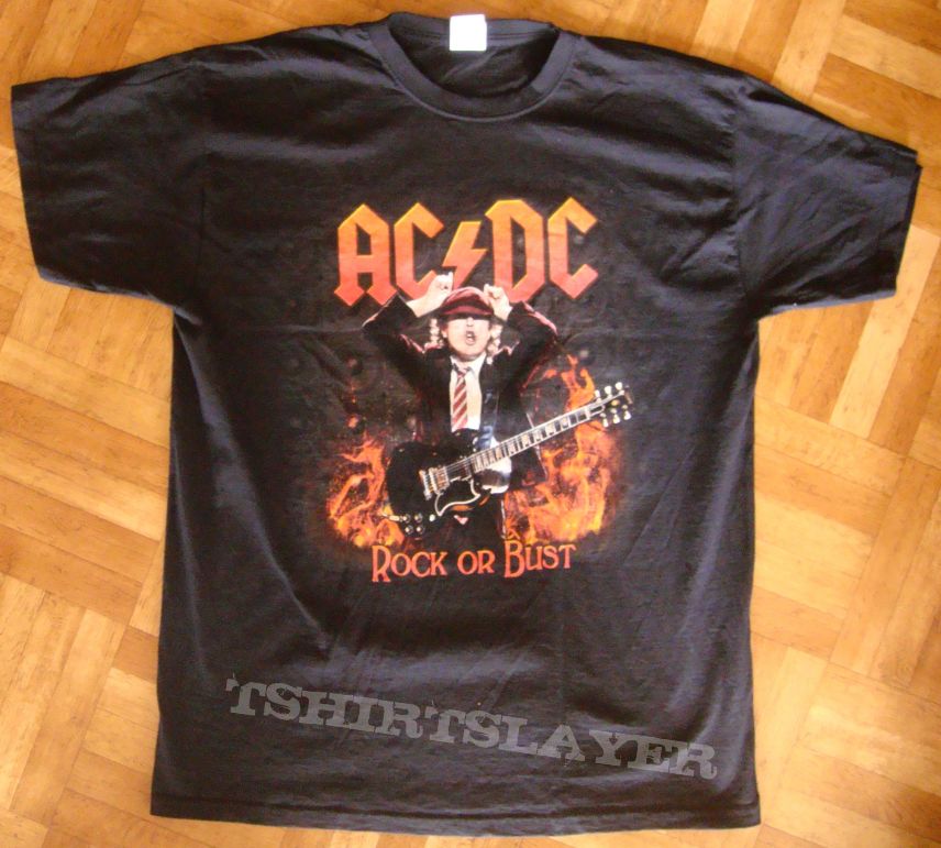 AC/DC, &#039;Rock Or Bust&#039; original 2015/2016 shirt for the European tour