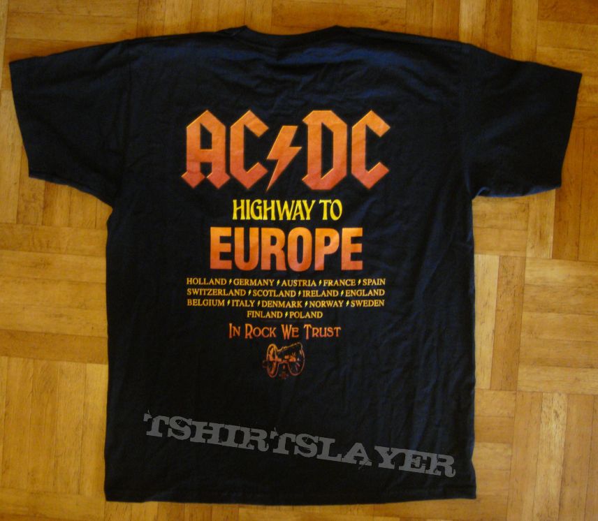 AC/DC, &#039;Rock Or Bust&#039; original 2015 European tour shirt