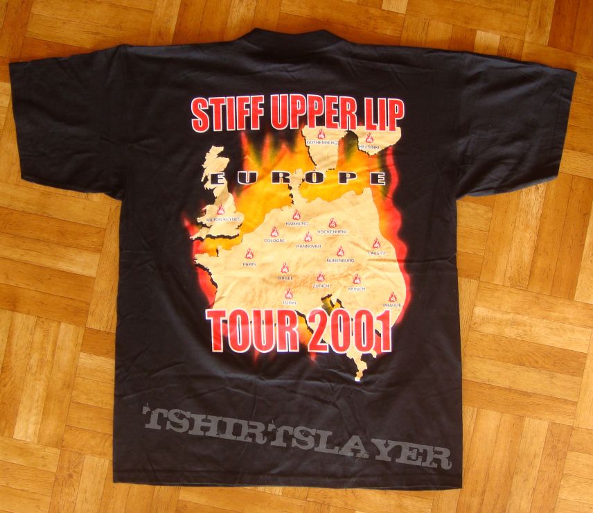 AC/DC, &#039;Stiff Upper Lip&#039; original 2001 European tour shirt