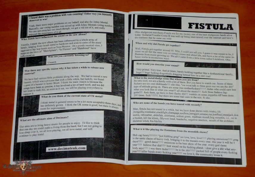 Ramesses Load of Noise - March 05 - Fanzine