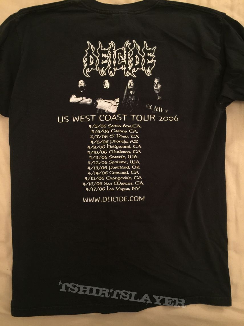 Deicide &#039;06 US West Coast Tour Shirt