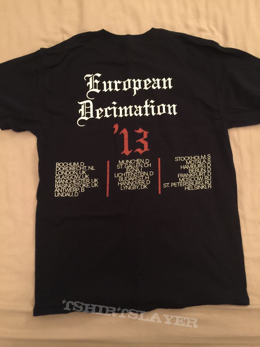 Power Trip &#039;13 European Decimation Tour Shirt