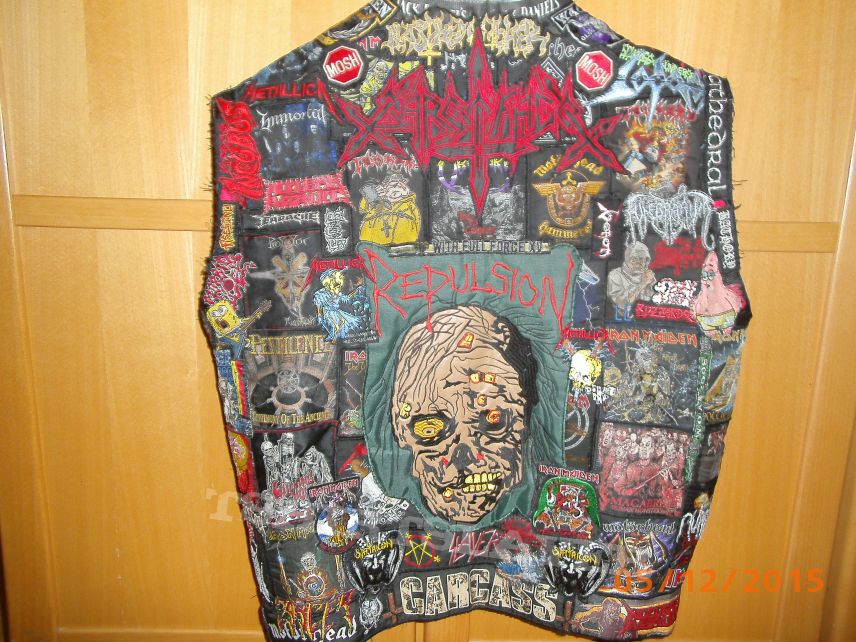 Napalm Death my selfmade metal jacket, patches all over is a must!!!