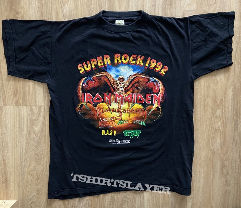 Iron Maiden - Super Rock Mannheim 1992 Shirt | TShirtSlayer TShirt and ...