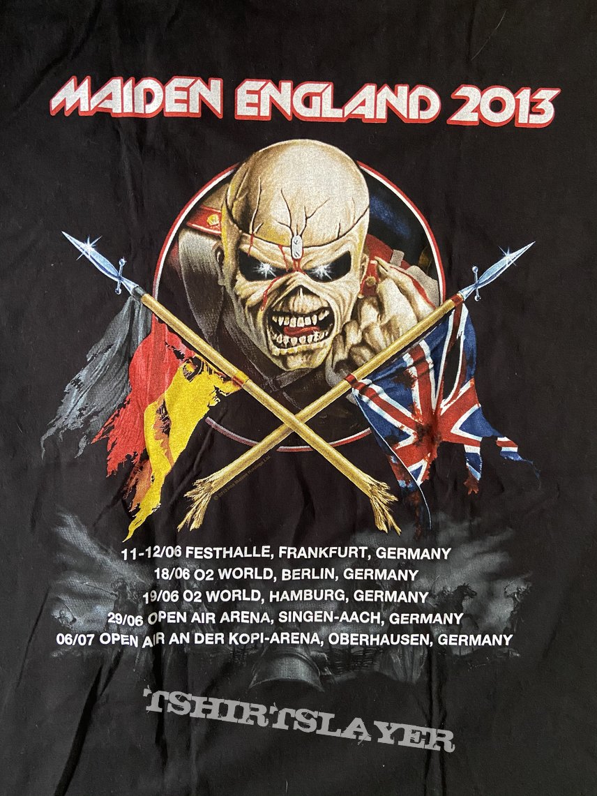 Iron Maiden - Maiden England Germany 2013 Event Shirt | TShirtSlayer TShirt  and BattleJacket Gallery